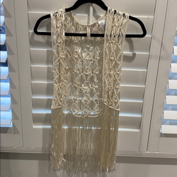 H&M Other - H&M white fringe vest